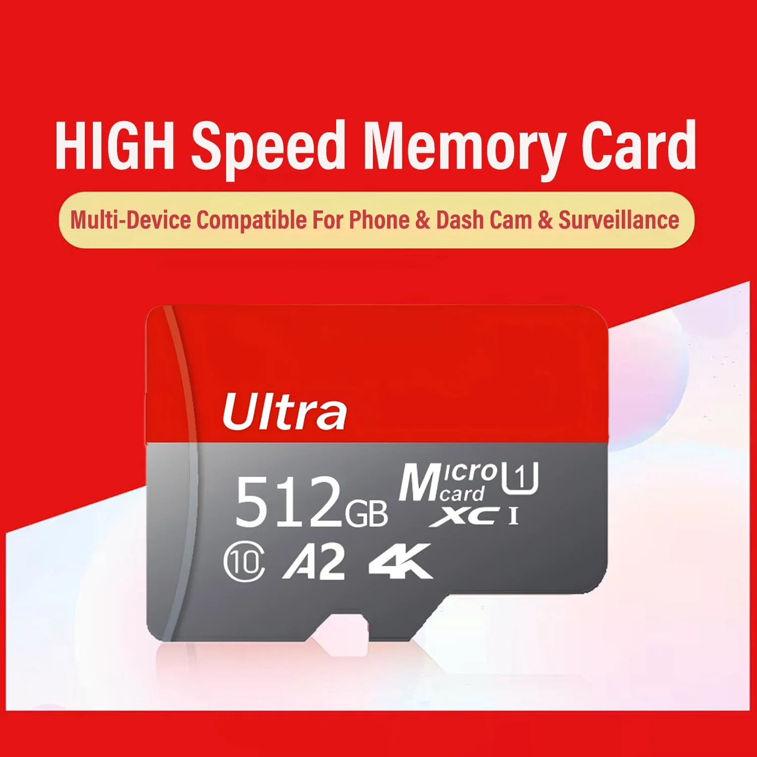 Hot Sale Memory Card Class10 High Capacity U3 V30 Micro SD Card Multiple Sizes For Computer/Monitoring/Phone/Camera 2026