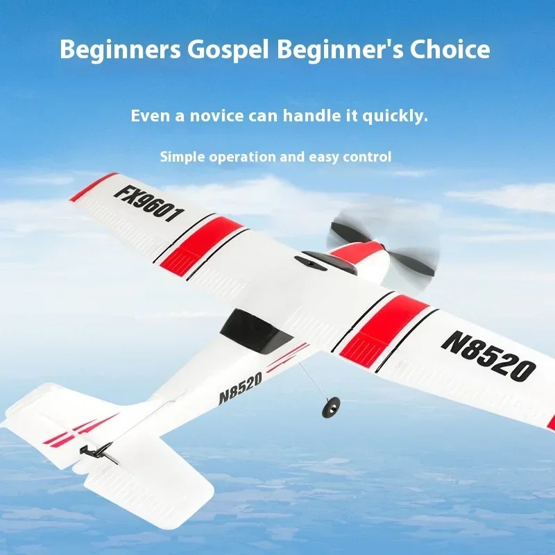 2.4g Rc Aircraft Cessna Fighter Fx9601 4-Channel Brushless Motor Fixed Wing Remote Control Toy Aircraft Flight Model Toy Gift