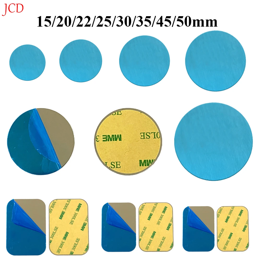 10Pcs Metal Plate Disk Iron Sheet For Magnet Mobile Phone Holder For Magnetic Car Phone Stand Holde 20/25/30/35/40/45/50mm