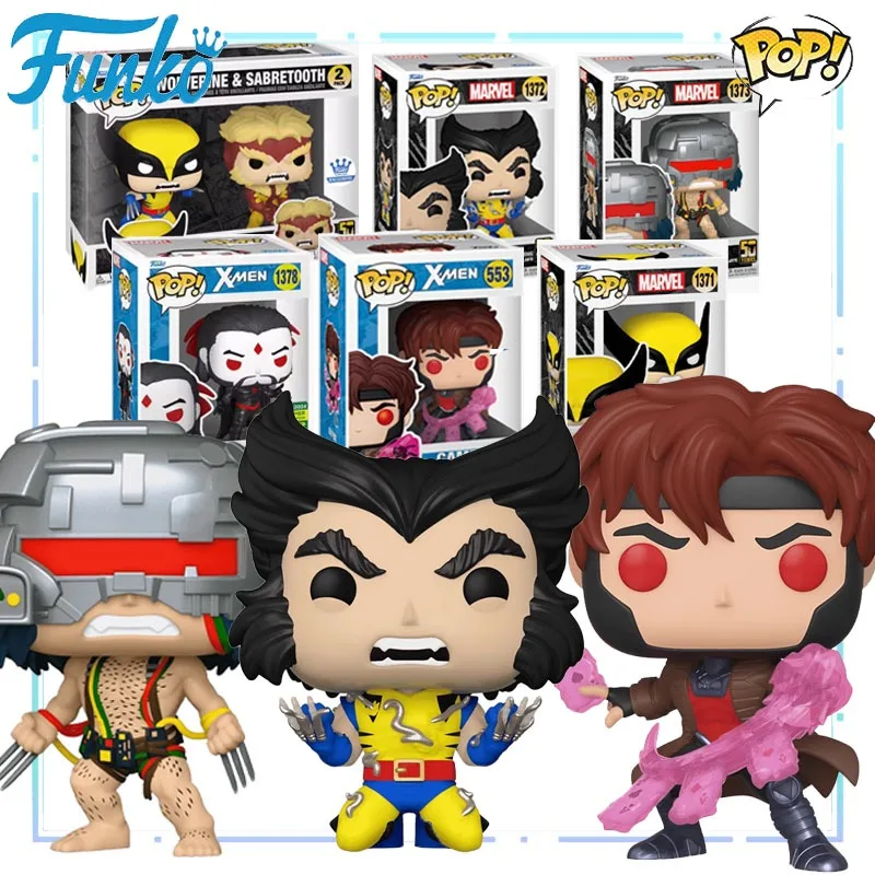 

Funko POP Original Marvel X Men Anime Figure Wolverine Mr. Sinister Gambit Action Figure Toys for Boys Girls Kids Gift