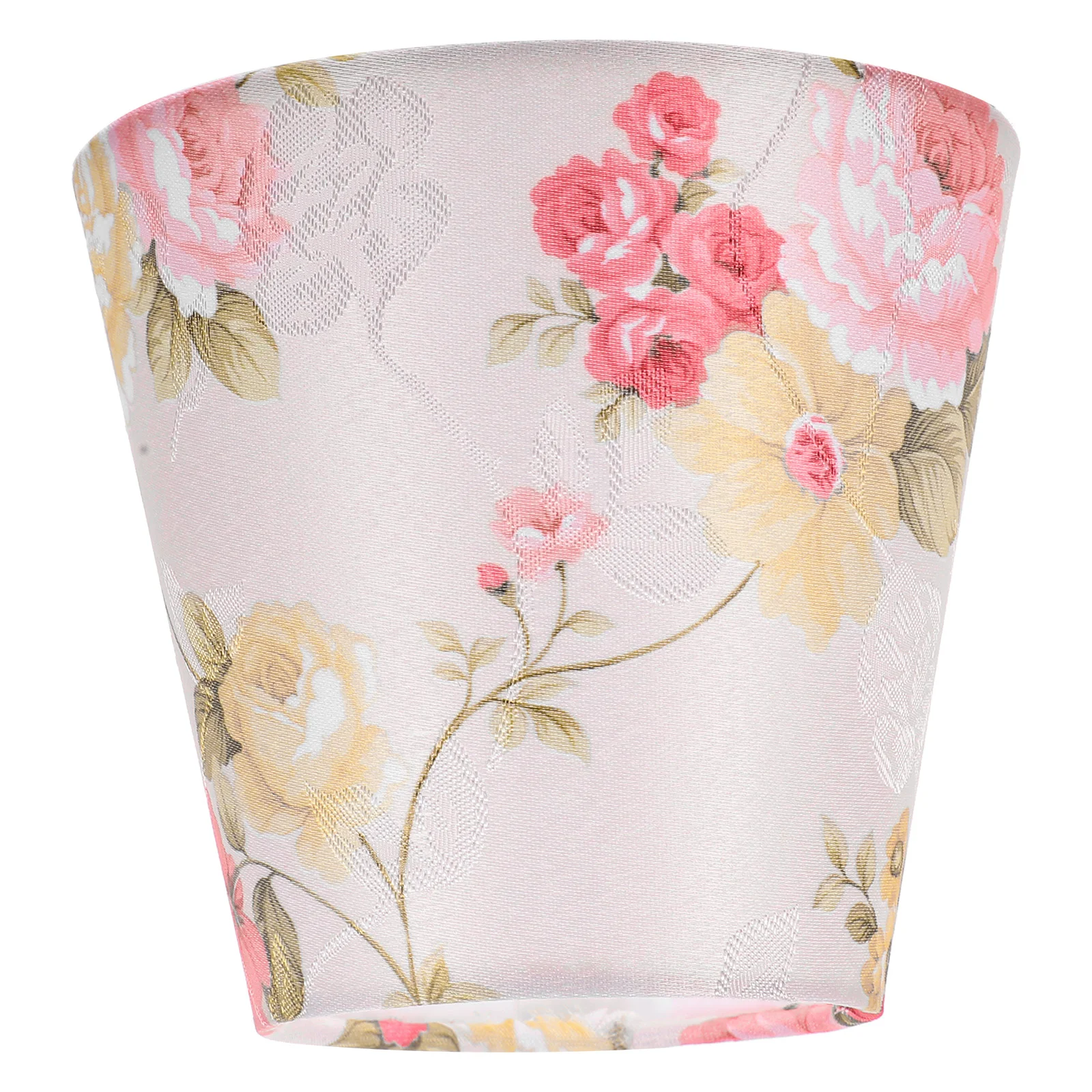 Fabric Lamp Shade for Table Lamps Lampshade Supply Floral Iron Frame Light Cover