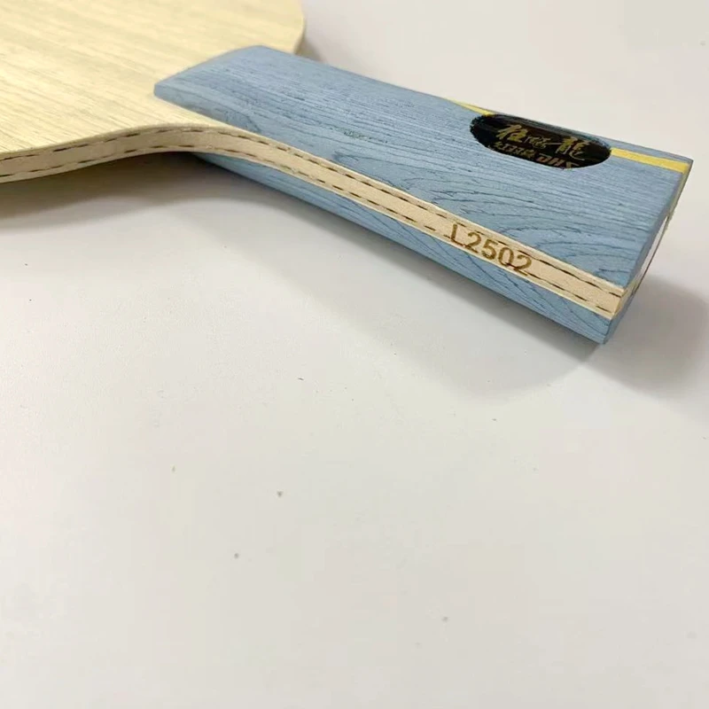 DIY W968 Hurricane Long V Tischtennisschläger Offensiver Pingpong-Schläger Gelb & Schwarz Mischfaser ARYL Carbon Klinge für Sport – Detail 6