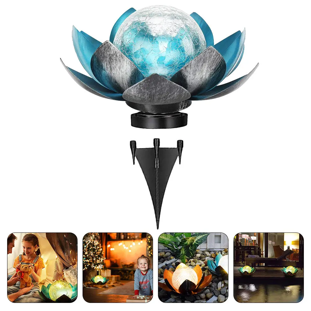 

LED Lawn Lamp Park Decorative Light Outdoor Garden Courtyard Lights Ground Solar Flower