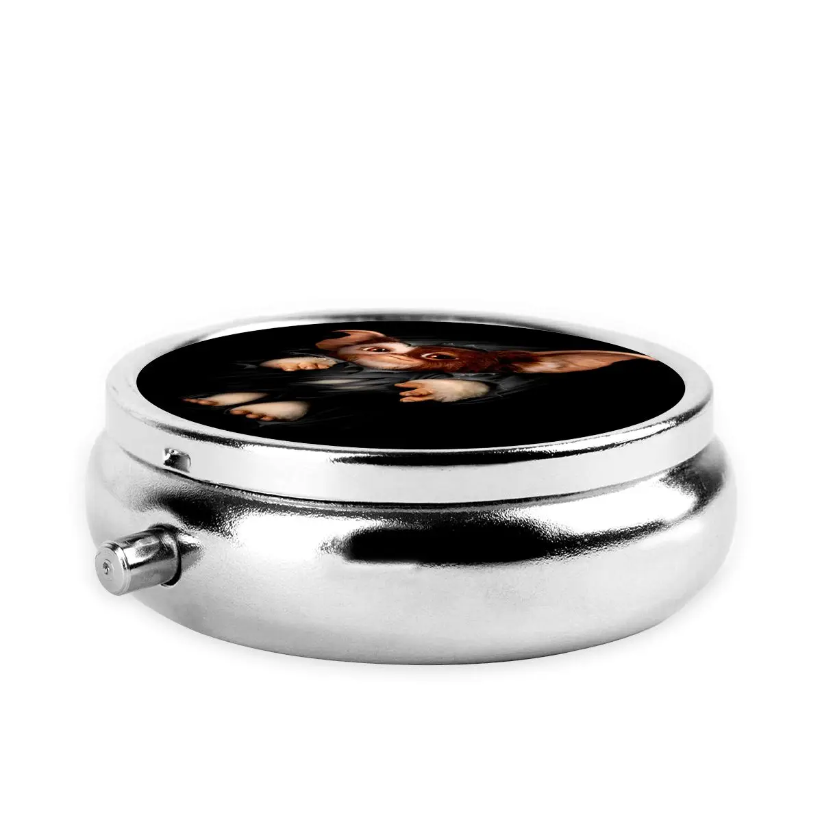 G-Gremlinses صندوق حبوب معدني Gizmo فيلم Mogwai الوحش الرعب ريترو الخيال العلمي 3-مقصورة منظم حبوب منع الحمل صندوق تخزين الحاويات #5