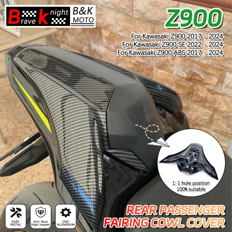 

Z 900 Motorcycle Accessories Rear Seat Passenger Cover Fairing Back Cover For Kawasaki Z900 2017-2023 ABS 2017-2023 SE 2022-2023