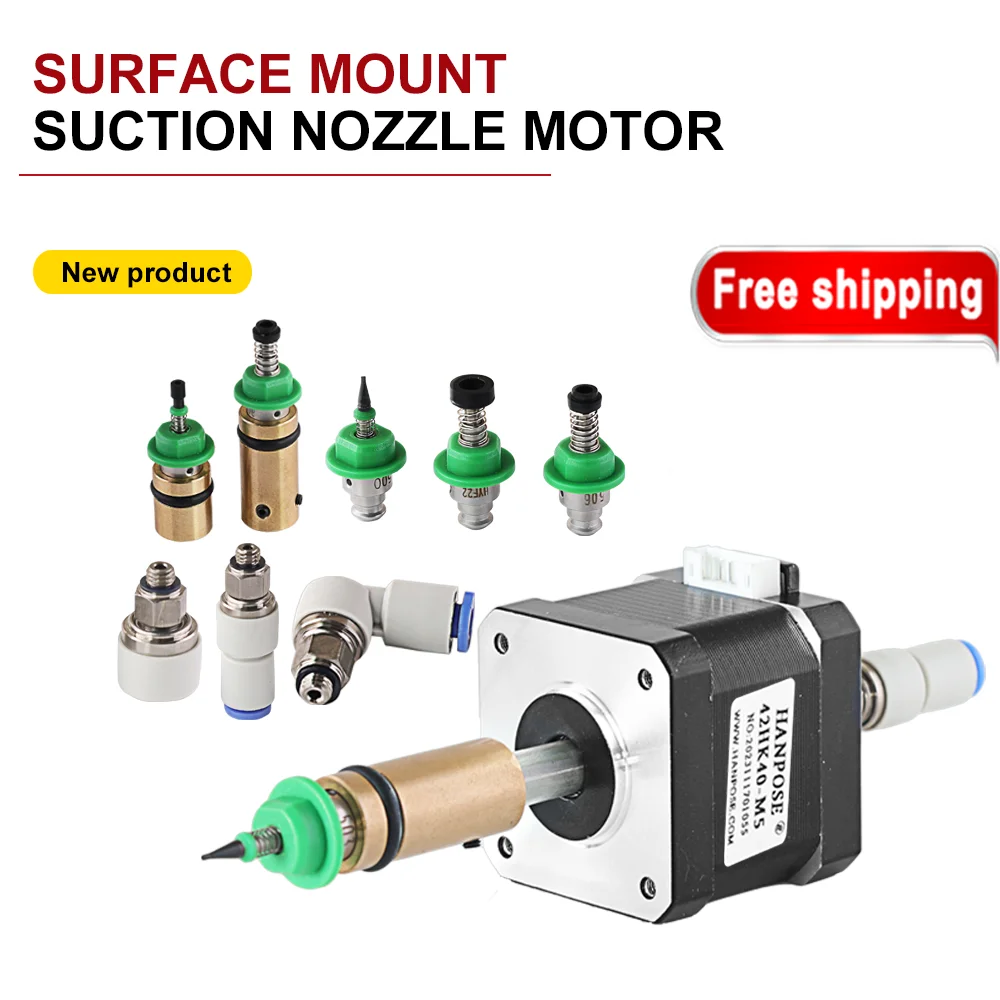 1.2A 0.19N.m SMT labeling machine 42HK40 suction nozzle rotating vacuum suction cup 20 hollow stepper motor mounting head set