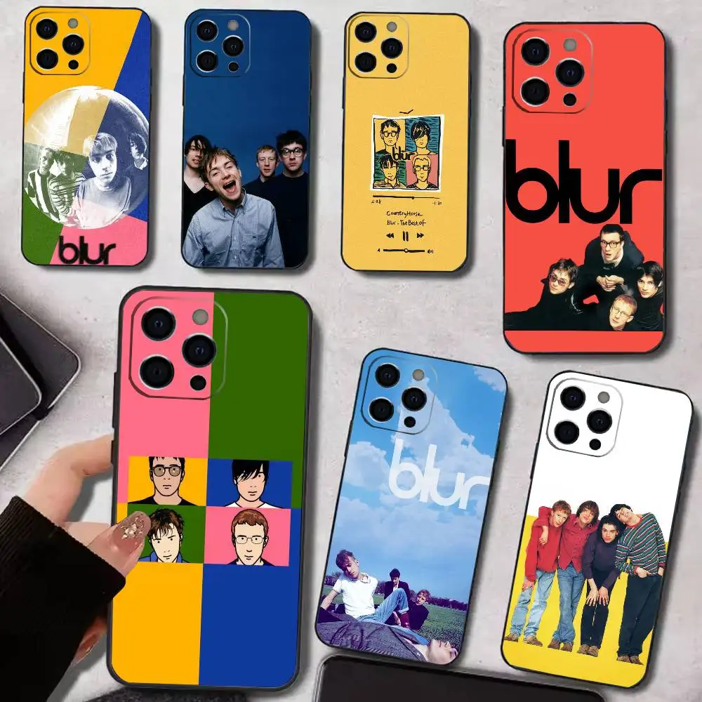 

B-Band B-Blur Parklife Phone Case For iPhone 17,16,15,14,13,12,11 Plus,Pro Max,XS,Soft Silicone Black Cover