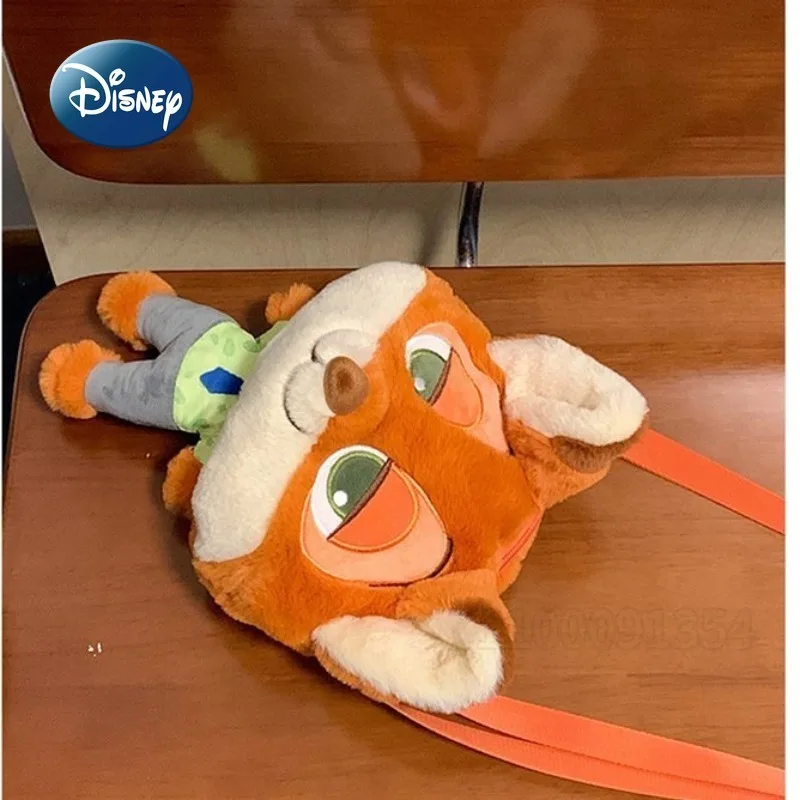 Disney Nick Nuova borsa a tracolla in peluche Borsa a tracolla in peluche da donna carina cartone animato Borsa in peluche per bambini casual di alta qualità