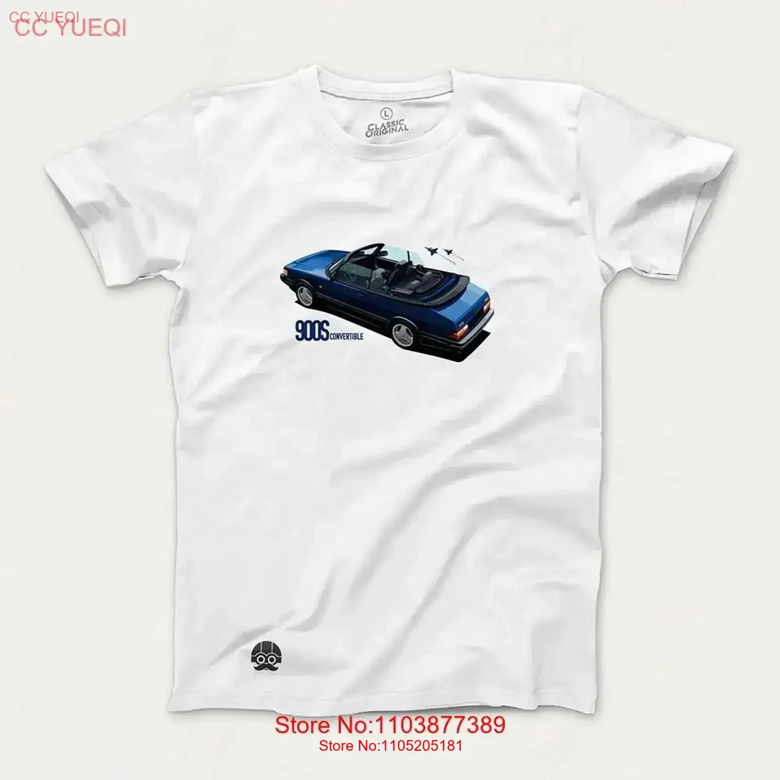 

Мужская футболка-трансформер Saab 900 Cabrio, винтажная одежда для любителей автомобилей, винтажная стираная дышащая мягкая унисекс