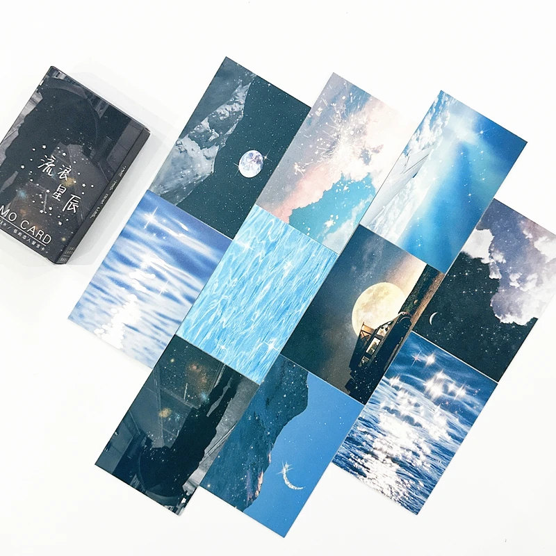 

28PCS Wandering Stars Lomo Card Set - Vintage Galaxy Photography Collectibles for Scrapbook/Journal