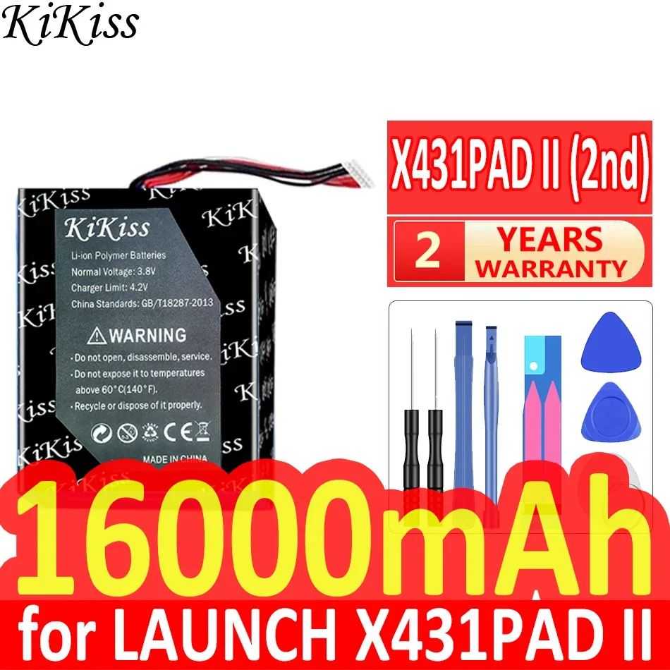 

Мощный аккумулятор KiKiss 16000 мАч для LAUNCH X431PAD II 2