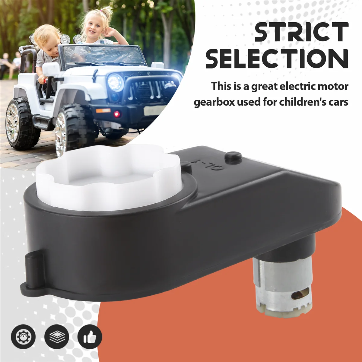 Sales RS390 Electric Motor Gearbox 12V 20000RPM Car DC Motor Gear Box for Kids Car Toy