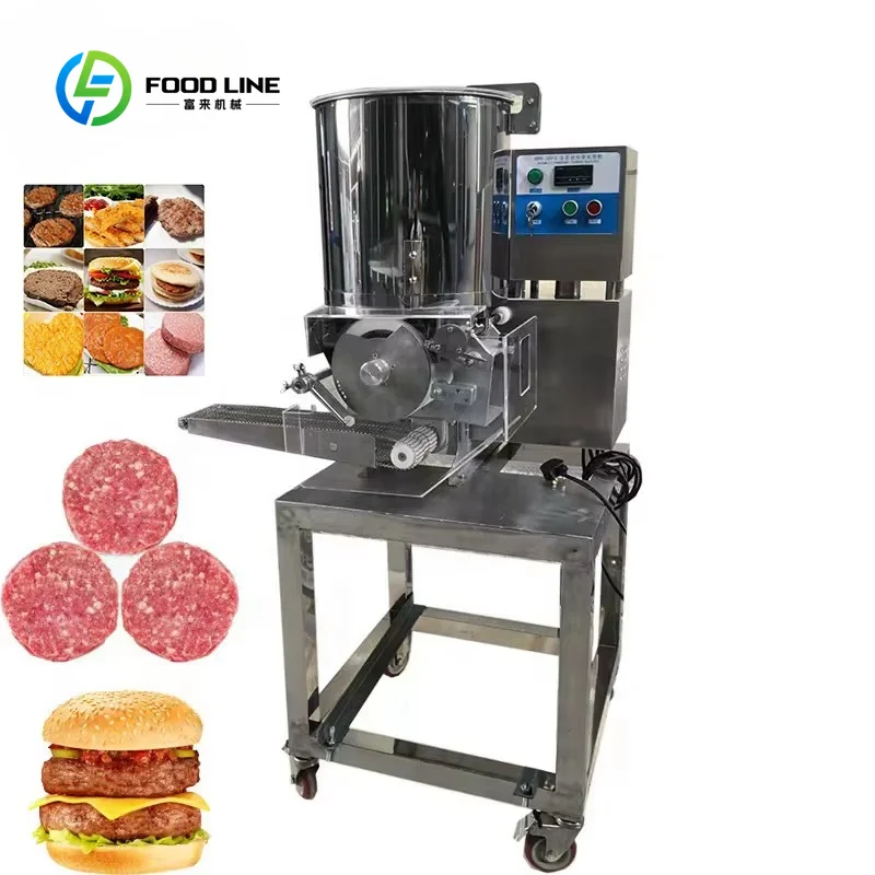 Custom Made Electric Big Full Automatic Potato Beef Burger Patty Meat Cutlets Molding Forming Making Machine