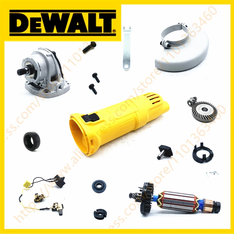 dwe8200s-para-lixadora-angular-dewalt-acessorios-carcaCa-do-interruptor-protetor-e-flange-do-manIpulo