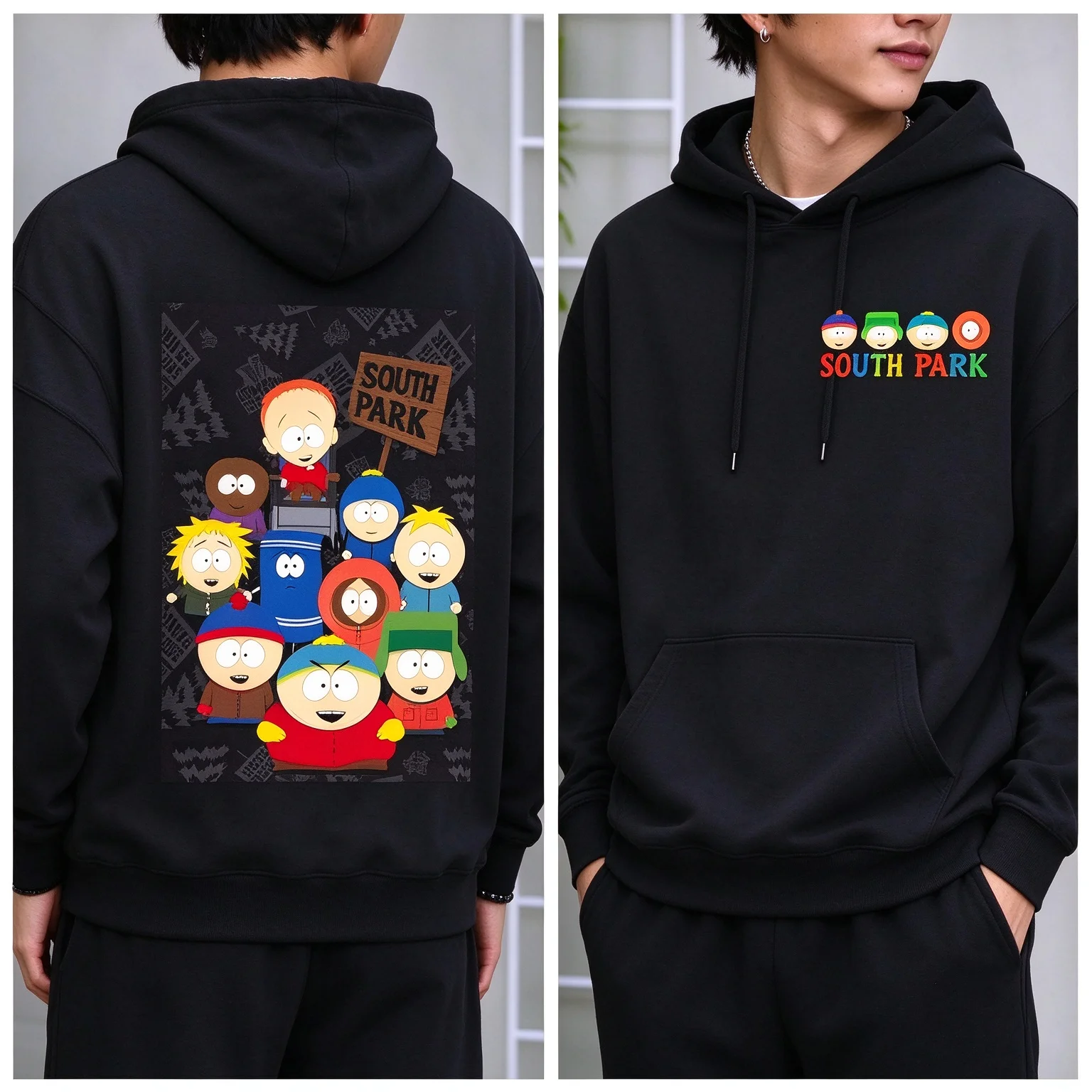 2027Promotion Funny Printed Hoodie Cartoon South Park Anime Men Vintage Pullover Men Humor Women Kawaii Clothes Y2k Clothes Tops