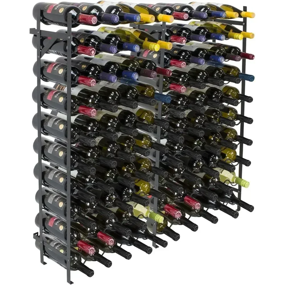 Huge Capacity Wine Rack - Holds 100 Bottles for Home Bar, Cellar, Kitchen, Dining Area