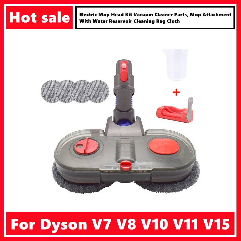 

Electric Mop Head Kit For Dyson V7 V8 V10 V11 V15 Vacuum Cleaner Parts, Mop Attachment With Water Reservoir Cleaning Rag Cloth