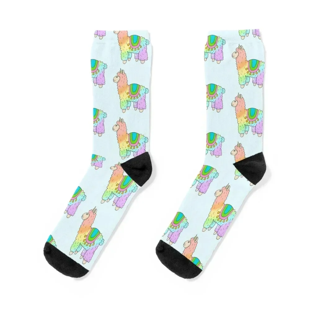 

Llamacorn Socks bright garter Toe sports cotton Heating sock Designer Man Socks Women's