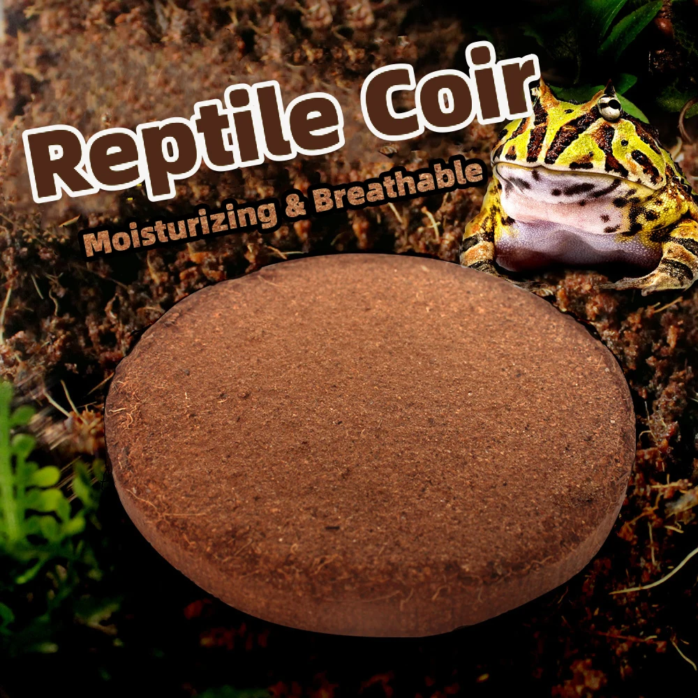 70g Reptile Coconut Soil Simulate Natural Environment Reptile Observation Box Base Bedding Material Coconut Shell Fiber Soil