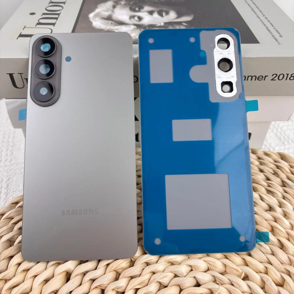 Back Glass Cover For Samsung Galaxy S26+ S26 Plus Rear Housing Battery Door Replacement Case With Camera Lens Repair Spare Parts