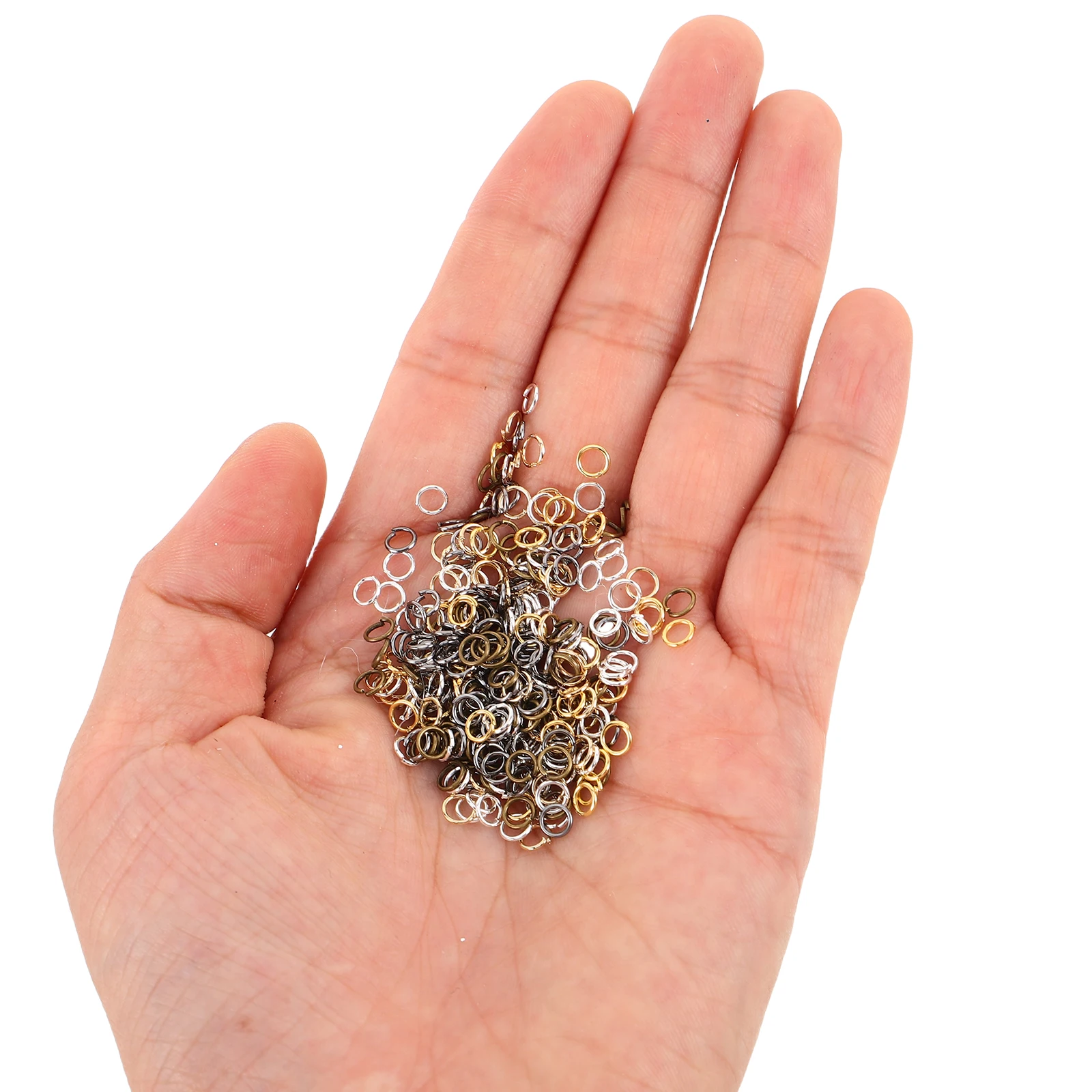 

4Mm Jump Open Circle Split Rings For Diy Jewelry Making Durable Silver Gold Craft Rings For Earrings Keychains Hair