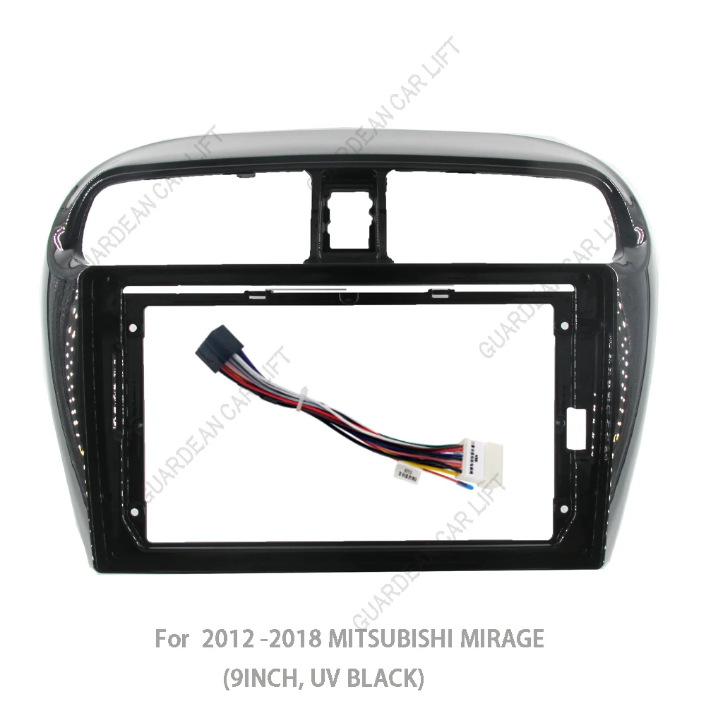 

9 Inch Car Radio Fascias Android Stereo Player 2 Din Head Unit Panel Dash Frame For 2012 MITSUBISHI MIRAGE