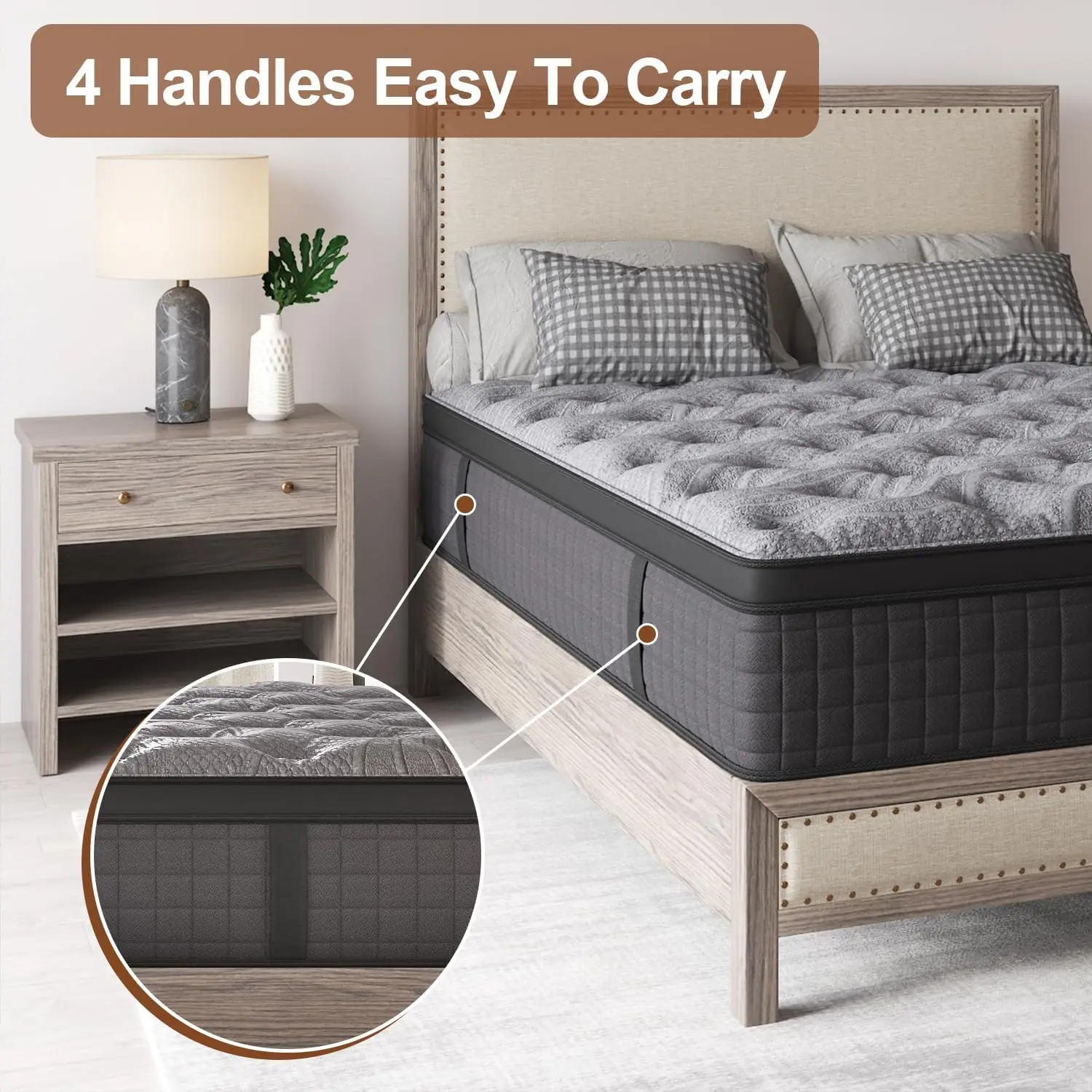 with Individually Pocket Springs Breathable Mattresses for Coo King Single Hybrid Mattress,Latex Gel Memory Foam Hybrid Mattress