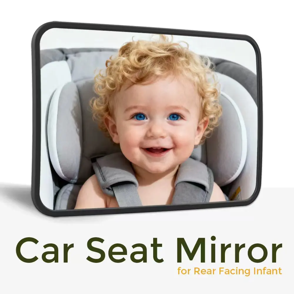 1pc Shatterproof Baby Car Mirror Car Safety Seat Rearview Mirror, Easy Install, Universal Fit