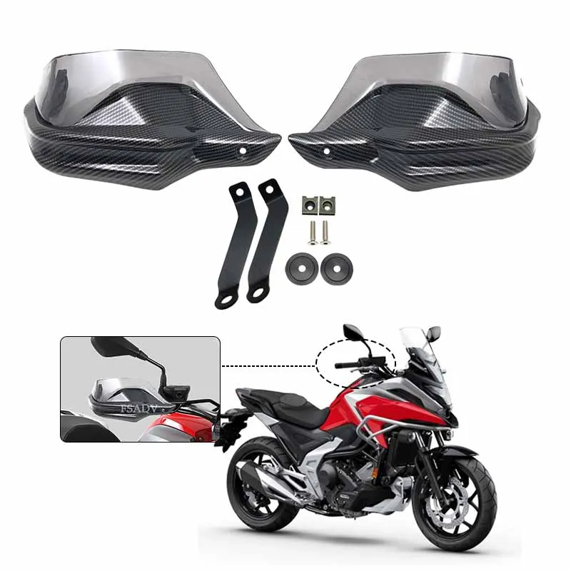 

NC750X Carbon Look Handguards Shield Guards Windshield Hand Wind Protection Fit For HONDA NC 750X DCT NC750S NC700X 2013-2022