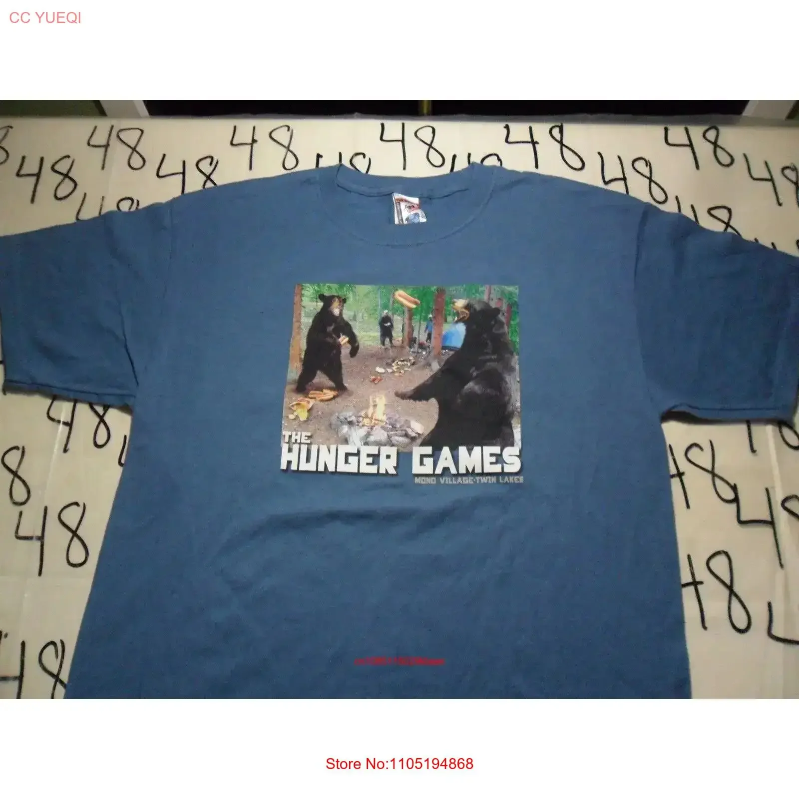 Large Hunger Games The Duck Company Brand T Shirt vintage Washed Versatile homme graphic Comfortable fashion Stylish Slightly