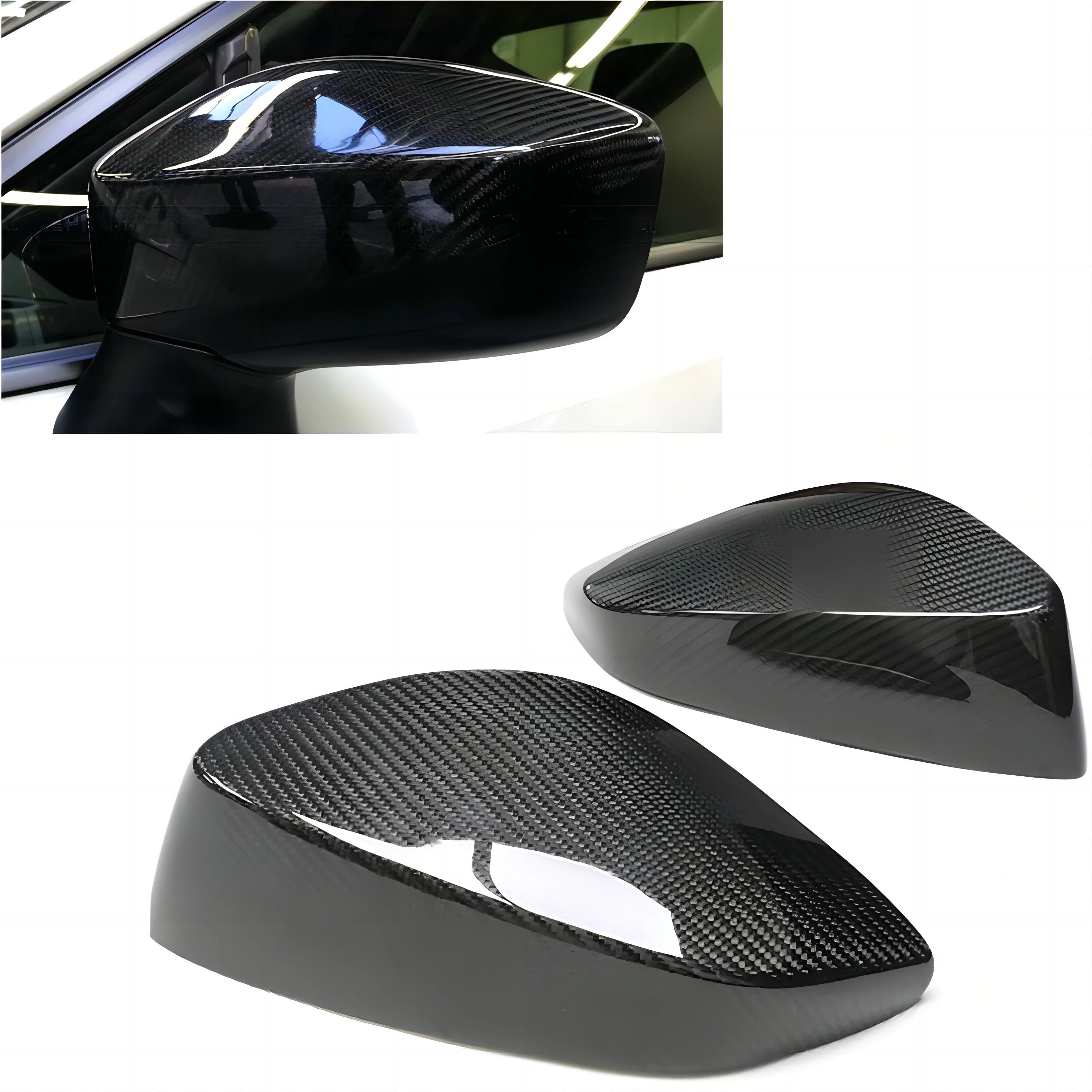 Rear Side Mirror Cover Carbon Fiber For TOYOTA GT86 SUBARU BRZ SCION FR-S