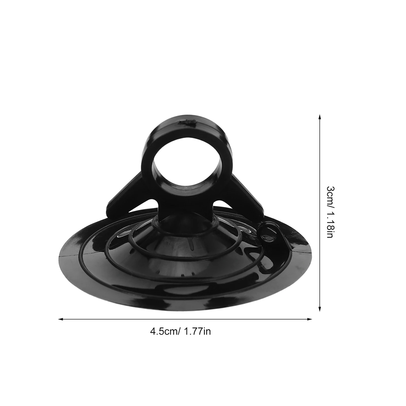 4 قطعة 4.5 سنتيمتر الأسود زجاج سيارة شفط كأس الثقيلة حامل ستارة السيارة رف شفط كأس لاستخدام السيارات ظلة #4