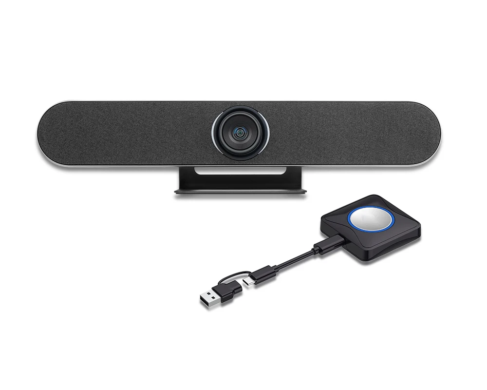 

All-In-One 4K Wireless Video Conference System with Smart AI Camera Mic Speaker BYOM Compatible for Meeting Rooms