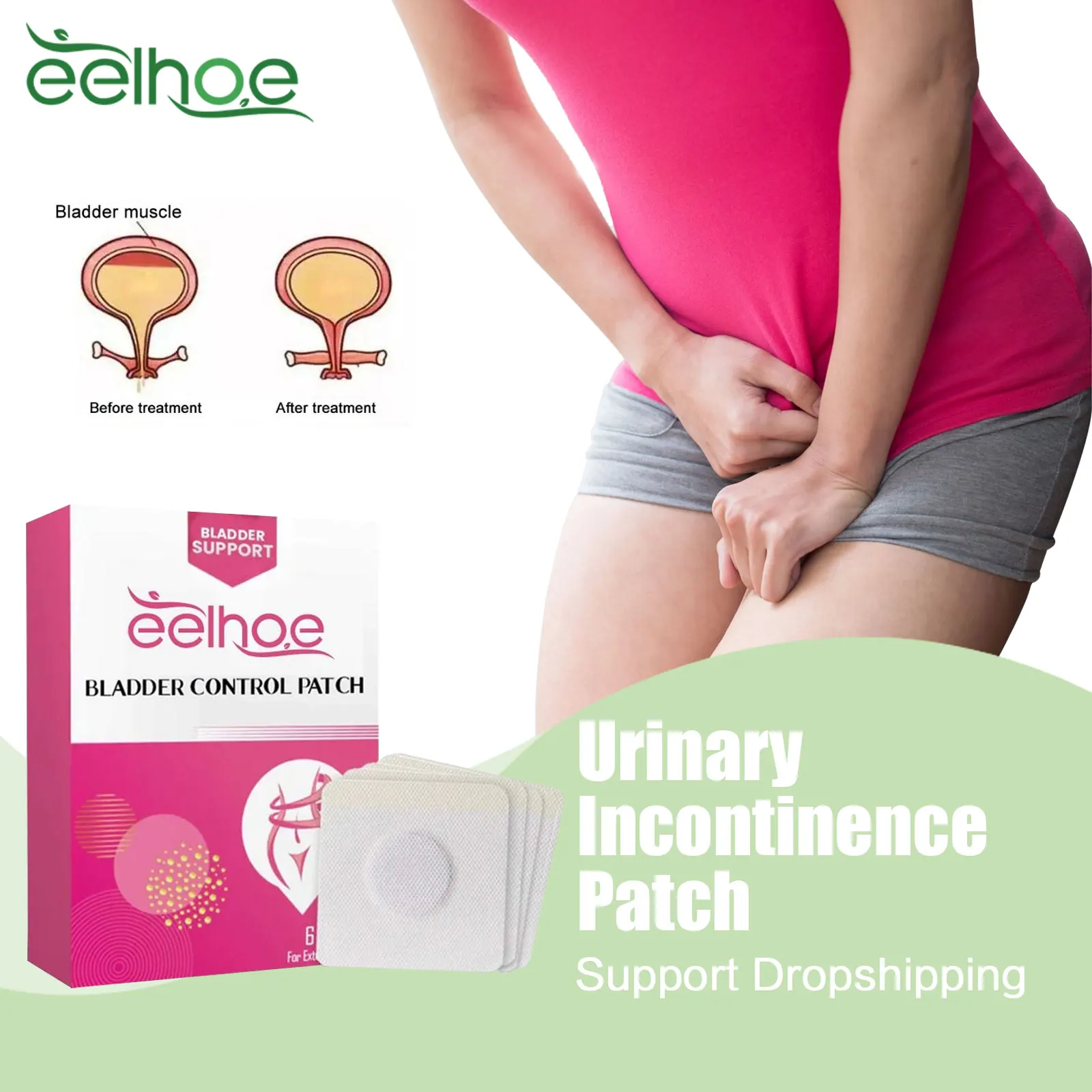 Urinary Incontinence Treatment Patch Women Postpartum Bladder Repair Improve Urinary Frequency Relieve Sneeze Leak Urine Sticker