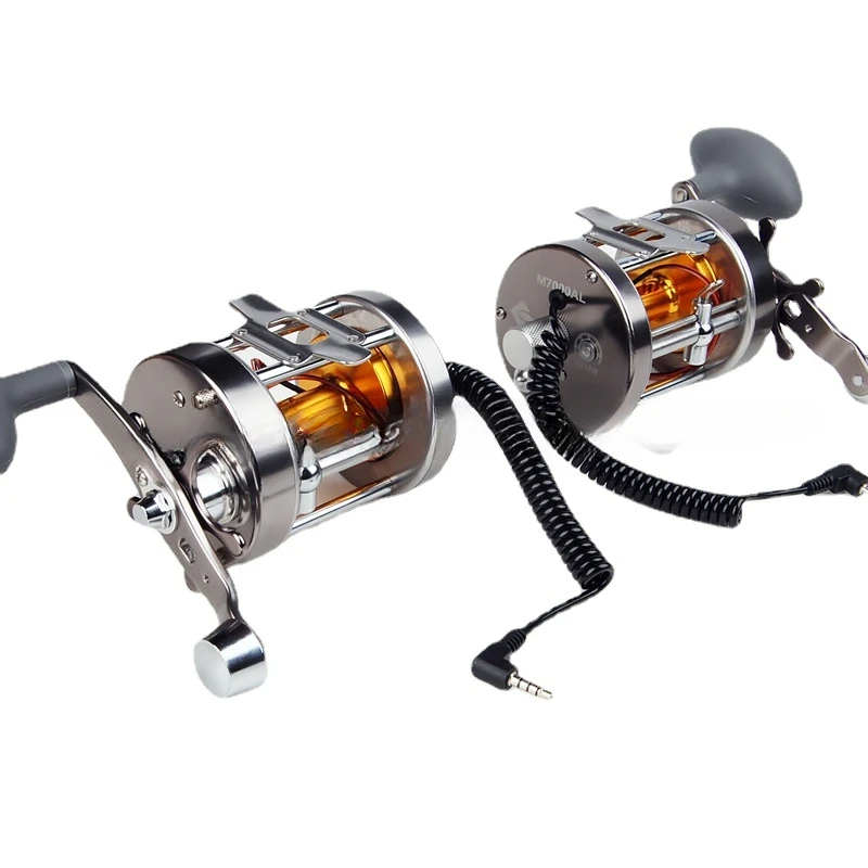 Visual Anchor Fish Reel 7000 Full Metal Drum Fishing Reel Fish Finder Remote Caster Sight Left and Right Hand