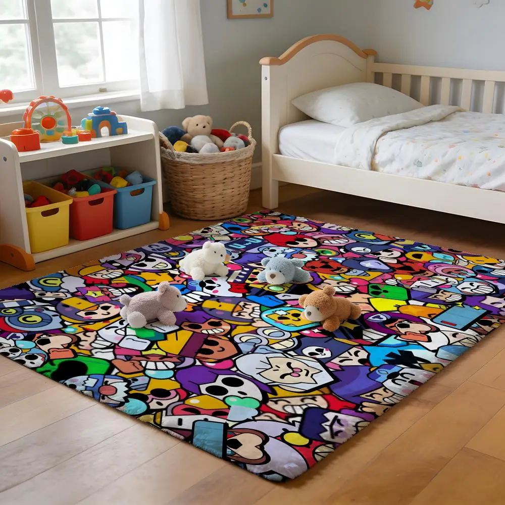 

Floor Mat Soft Flannel Rug Non-Slip Absorbent Mat for Bathroom Bedroom Home Decor Animals Flowers Modern Simple
