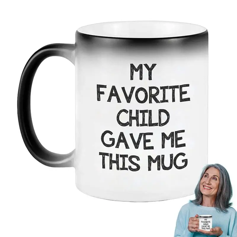 Funny Coffee Mug To My Dear Mom Water Cups Novelty Coffee Mugs With Temperature-Sensitive Color-Changing Drink Cup For Women On