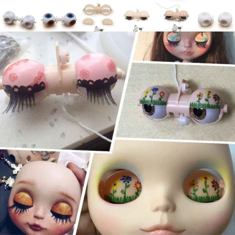 Cloth Doll Doll Eyeskin Cartoon DIY Eyeskin Doll Eye Frame Round Three-dimensional Eyeskin Modification Doll