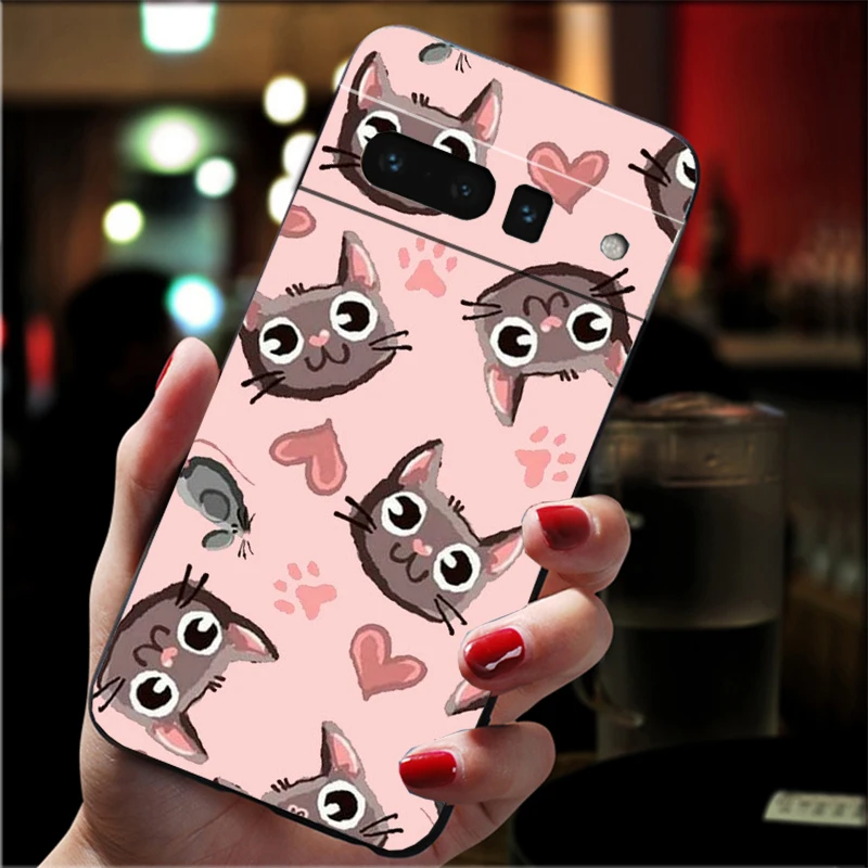 

Cute Kitten Cat Phone Case for Google Pixel 10 9 Pro XL 9A 8 7 6 Pro Pixel 8A 7A 6A Pixel 8 7 6 5