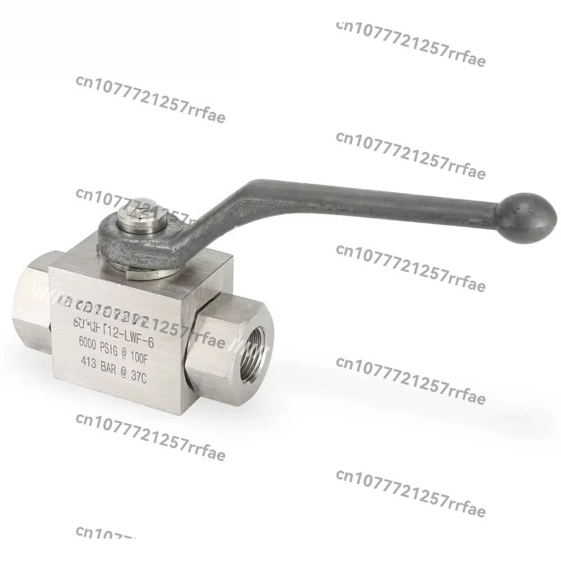 Instrument valve 6000 psi ball seat female square ball valve stainless steel 316L hydraulic ball valve