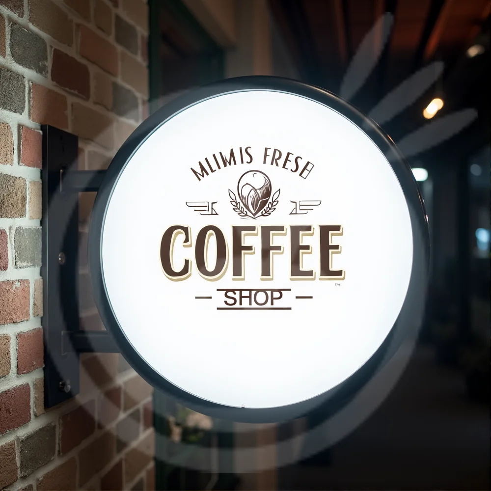 カスタム屋外LEDライトボックス看板 防水アクリル両面 店舗壁掛け看板