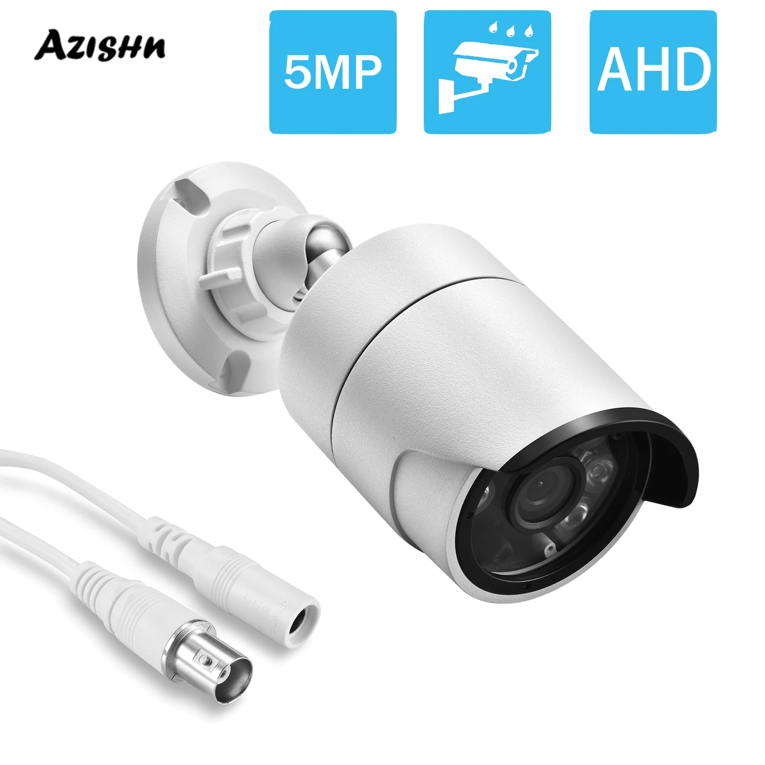 

AZISHN 5MP 1080P 720P Optioanl High resolution Outdoor AHD CCTV Security Camera Surveillance Camera