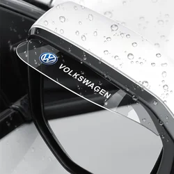 2PCS Transparent Auto Parts Rearview Mirror Protector Rain Eyebrow Visor Cover For Volkswagen VW Polo Tiguan BEETLE CADDY PASSAT