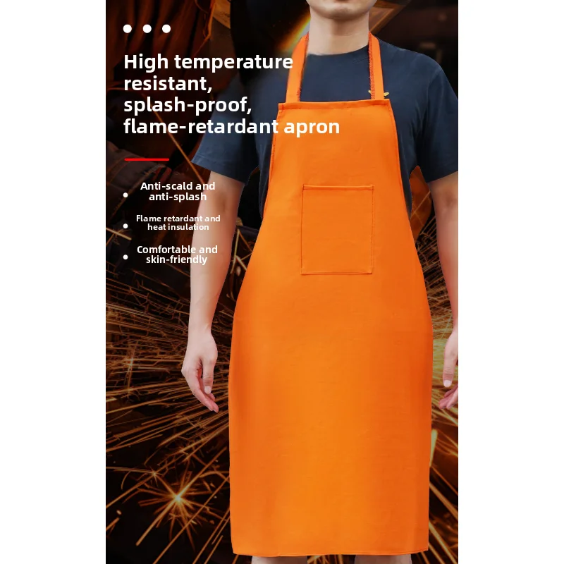 Welding Fireproof, Anti-Scalding, Flame Retardant Welding, Heat-Insulating and High-Temperature-Resistant Labor Protection Apron