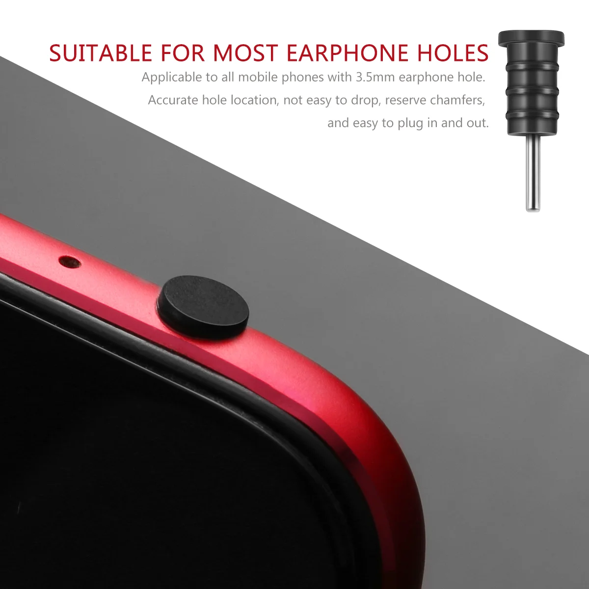 UKCOCO 10 Pairs USB Type C Protective Covers Silicone Port Plug Covers (Black)