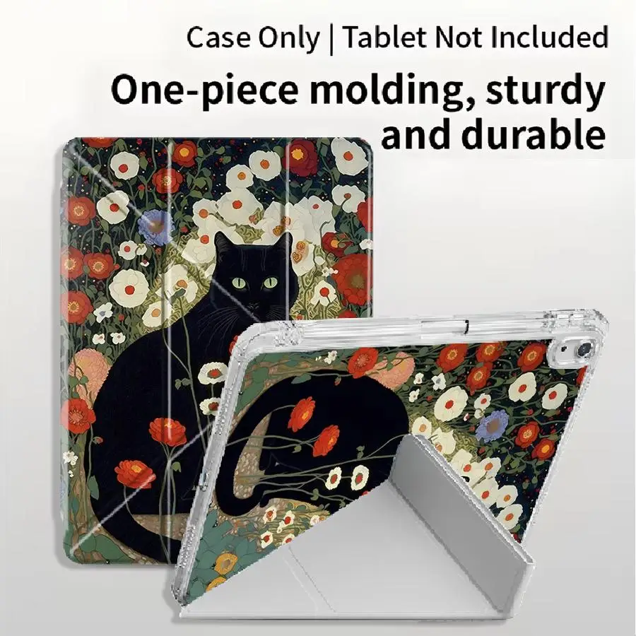 capa-protetora-floral-gato-preto-para-tablet-ipad-mini-6-7-11ª-10ª-9ª-8ª-7ª-geracao-ipad-pro-129-polegadas-2025-ipad-air-4-5-m3-m2-m4-11-polegadas