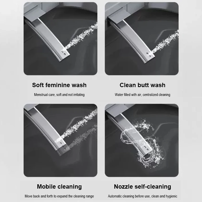 Picture 4: Intelligent Floor-Mounted Smart Toilet with Remote Control Heated Seat Automatic Siphon Jet Flushing