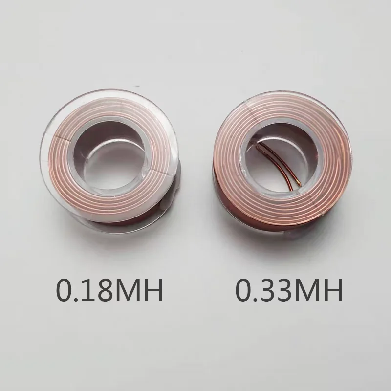 Oxygen-Free Pure Copper Inductor, Copper Wire Coil For Audio Frequency Divider Hollow Inductor, Wire diameter 0.8 0.33MH&0.18MH