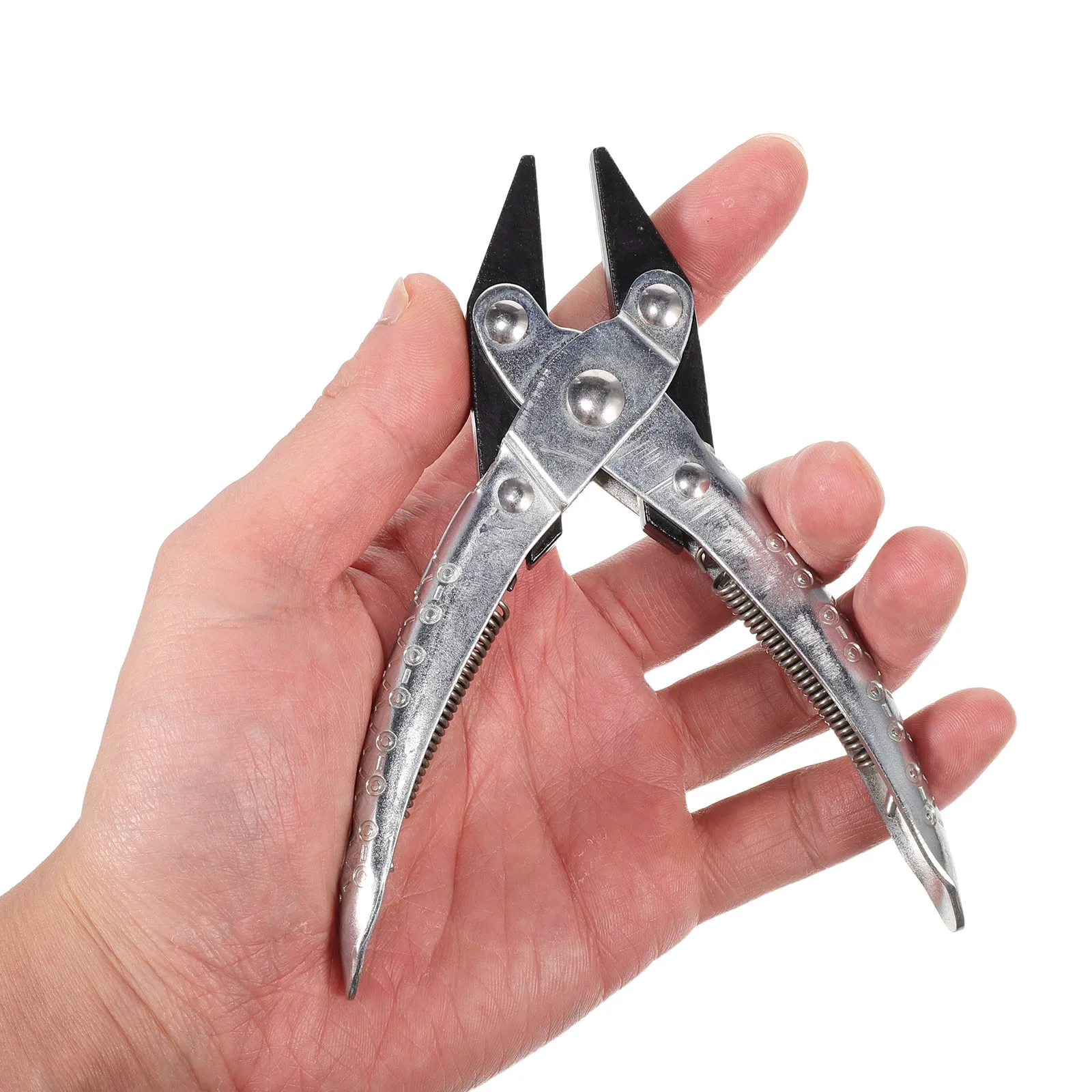 

Spring Loaded Flat Nose Pliers Precision Parallel Jaw Jewelry Making Tools Small Jewelry Craft Repair Tools Holding Clasping