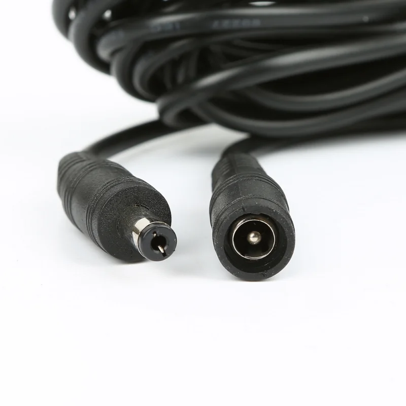 Hot Sale 1m 2m 3m 5M 10M DC connector Power Plug with extension wire 5.5 X 2.1 mm DC female & Male Jack adapter